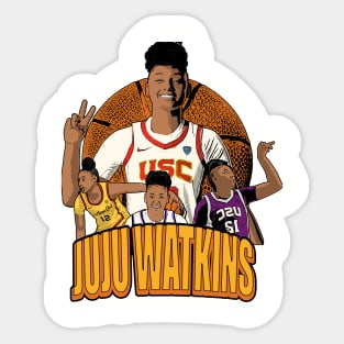 juju watkins bootleg comic style Sticker